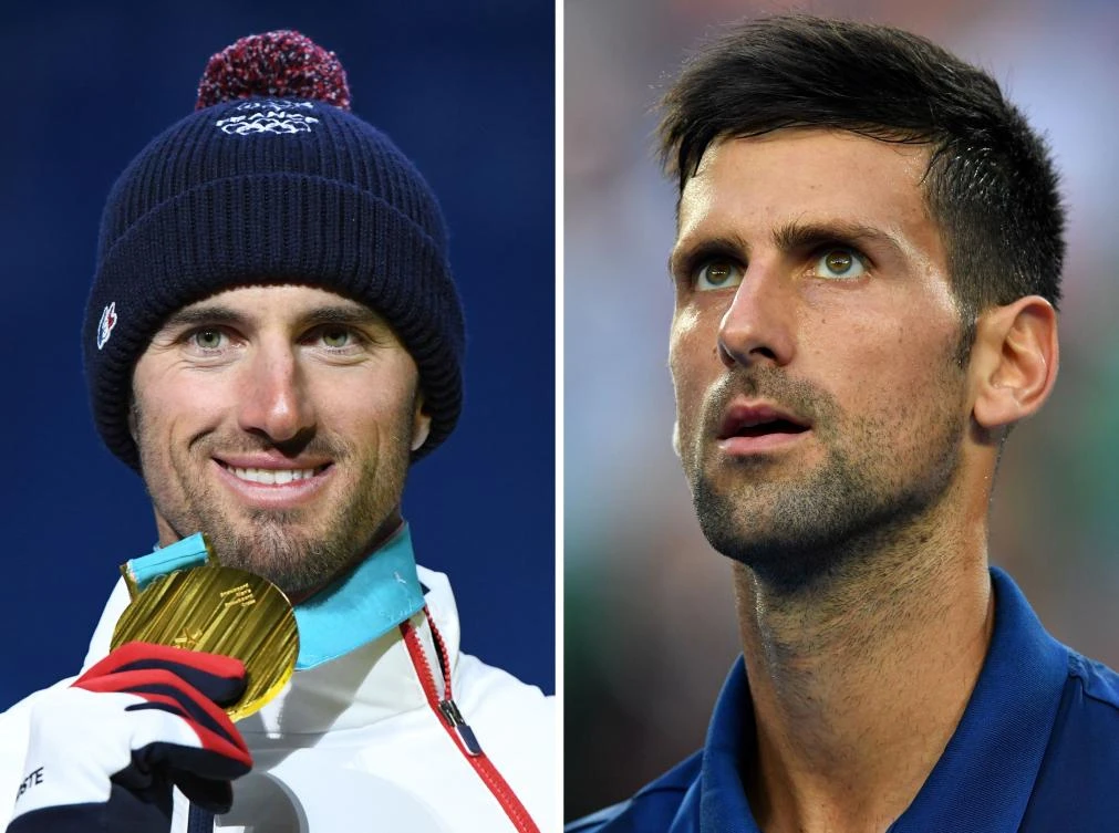 Seeing double: Djokovic cheers lookalike Olympic winner