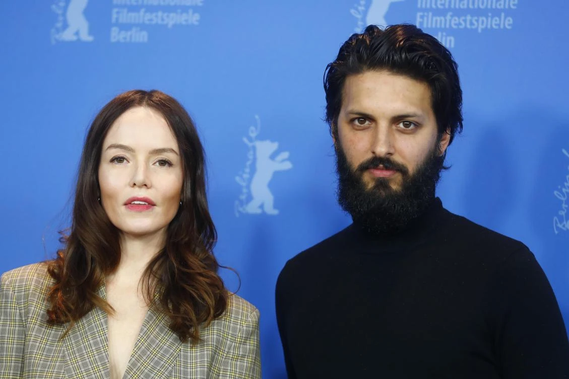 Actors Valene Kane and Shazad Latif pose during a photocall to promote the movie Profile at the 68th Berlinale International Film Festival in Berlin, Germany, February 17, 2018. (Reuters)