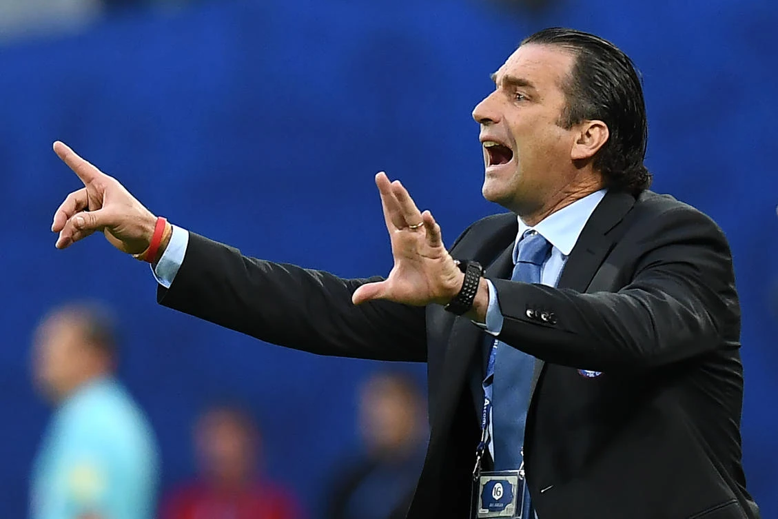 Juan Antonio Pizzi will take charge of Saudi Arabia for the first time against Moldova. (AFP)