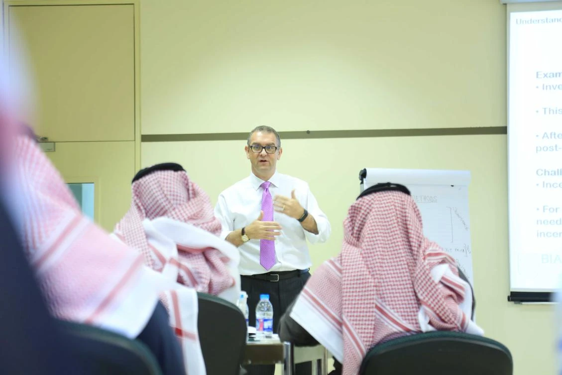The two-day training program was held at the headquarters of
The Institute of Finance in Riyadh.
