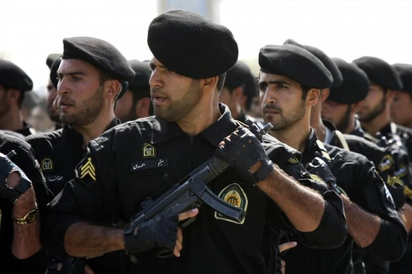 Members of Iranian Police special forces. (Reuters)