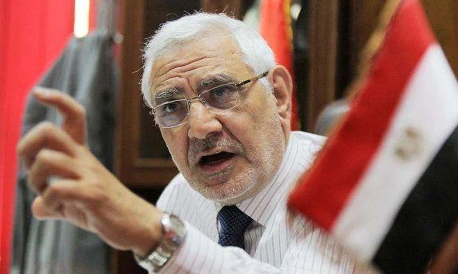 Former Egyptian presidential candidate and reformist member of the Muslim Brotherhood, Abdel Moneim Aboul Fotouh, speaks during an interview at his office in Cairo. (File photo/AFP)