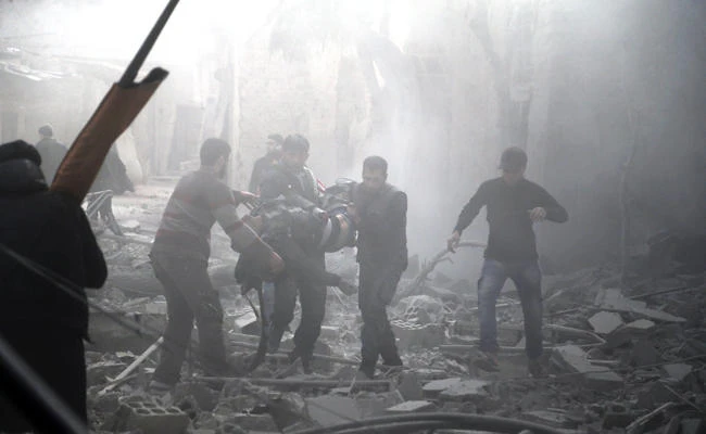 About 210 people, including 54 children, have died in Syria’s Eastern Ghouta since the bombing intensified on Sunday. (AFP)