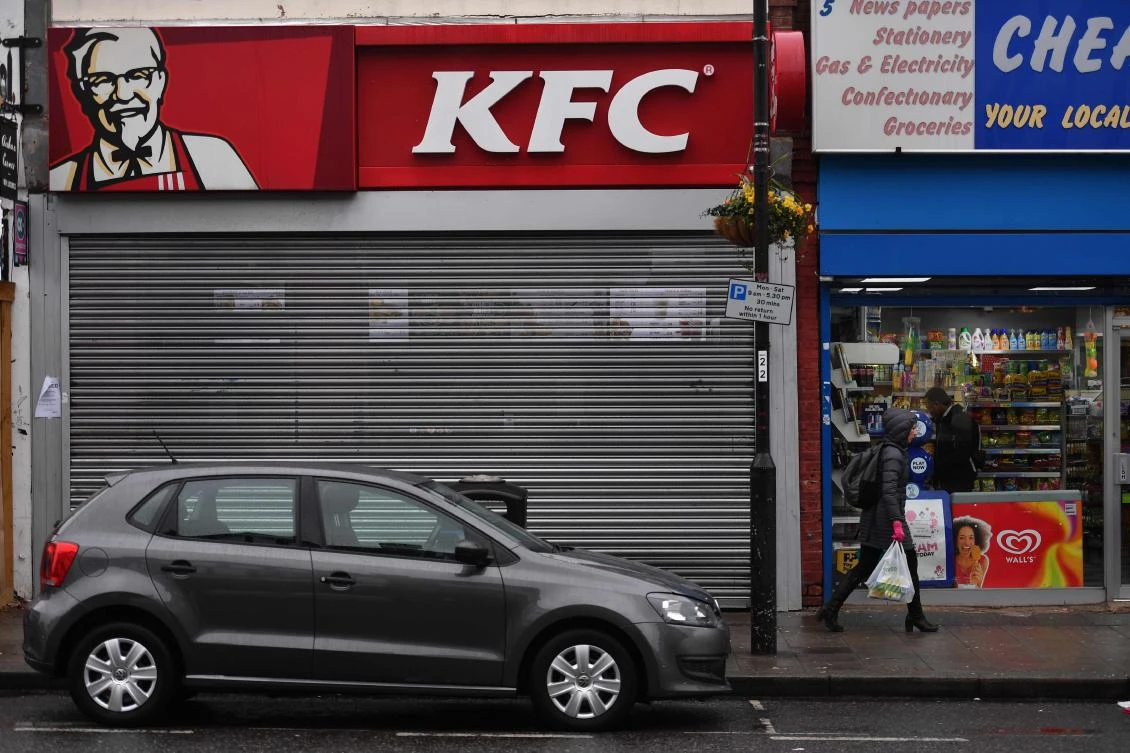 US fast food chain KFC said it had been forced to close many restaurants in Britain because of a new supplier failing to deliver chicken in time, generating some tongue-in-cheek outrage on Twitter. (AFP)