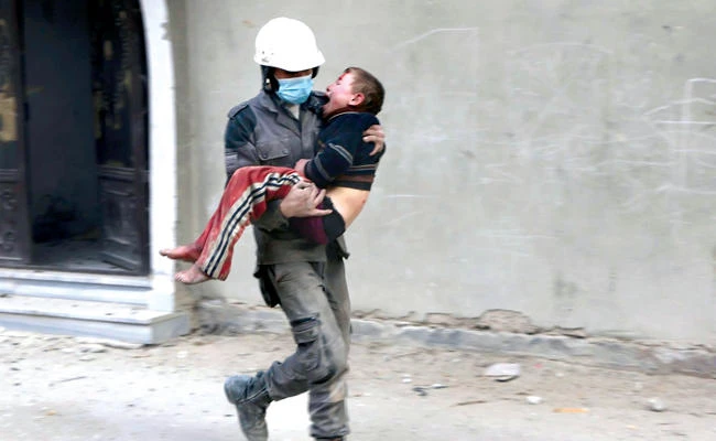 UN human rights chief Zeid Ra’ad Al-Hussein described the assault by the Syrian regime forces as a ‘monstrous campaign of annihilation.’ (AP)