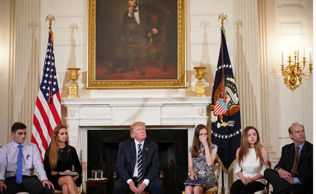 Trump says arming teachers could prevent school massacres