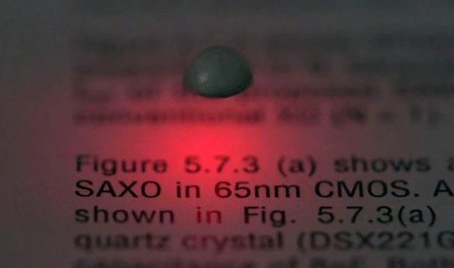 Researchers have already made a prototype “micro-size reading light,” which roams above a book. (Courtesy University of Tokyo)