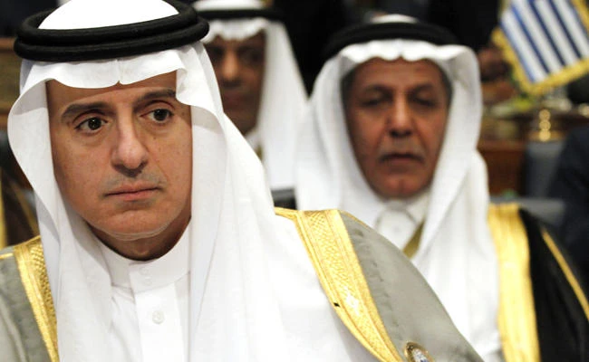 Saudi Foreign Minister Adel al-Jubeir attends a donor's summit for Iraq's reconstruction in Kuwait City on Feb. 14, 2018. (AP Photo)