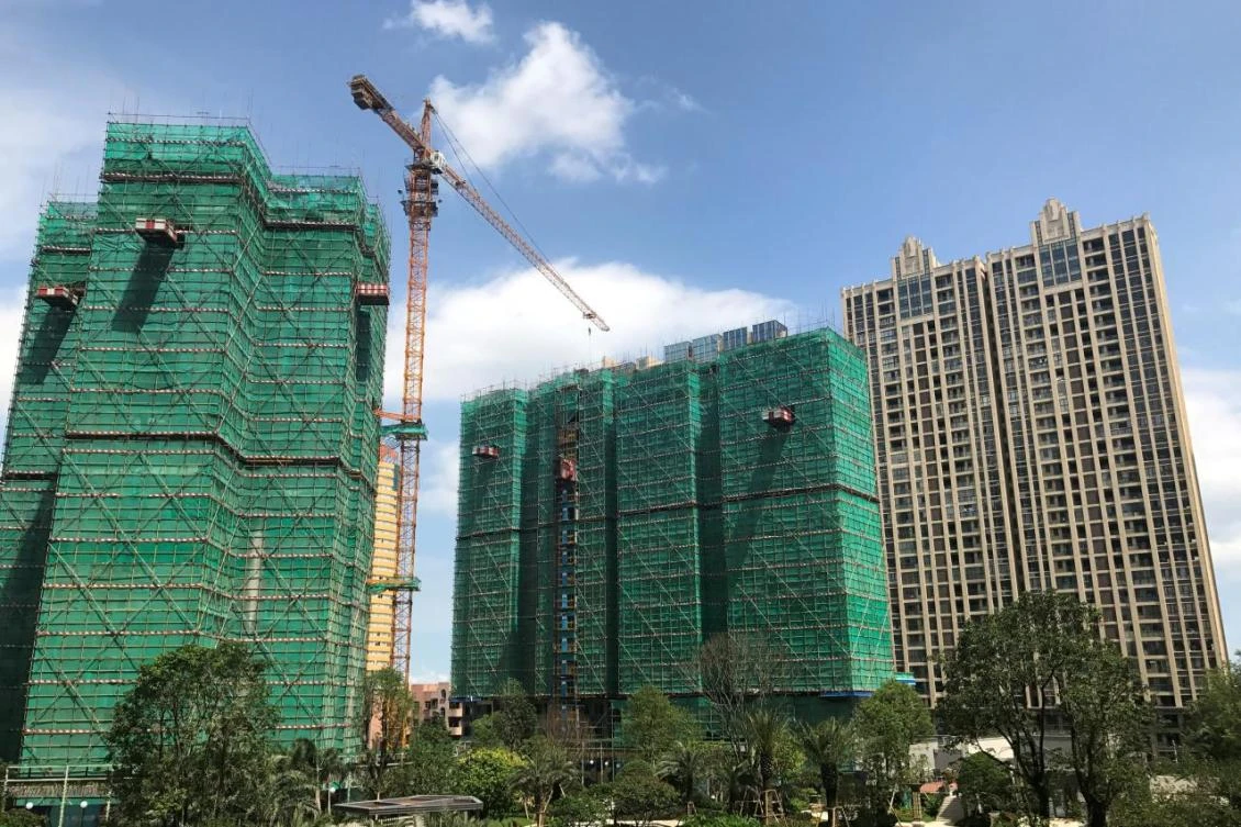Properties under construction in the Daya Bay district in Huizhou, Guangdong province. Real estate prices in China continue to strengthen overall despite a decline in the big cities. (Reuters)