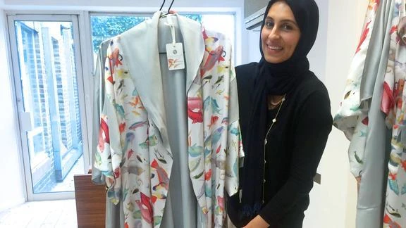 Romanna bint Abu Baker, CEO and founder of Haute Elan, said modest fashion has gone global. (Bloomberg)