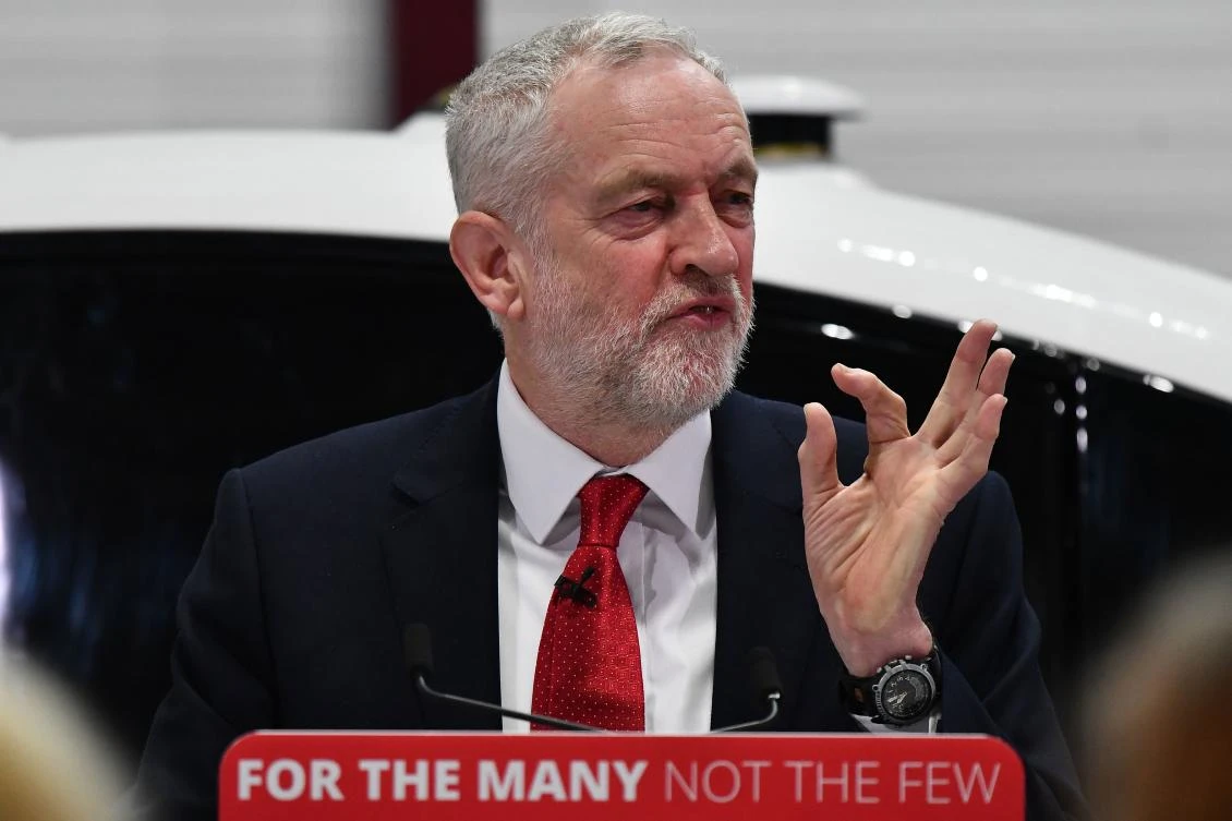 Opposition Labour party leader Jeremy Corbyn gives a speech on Brexit at Coventry University in Coventry on February 26, 2018. (AFP) / Ben STANSALL