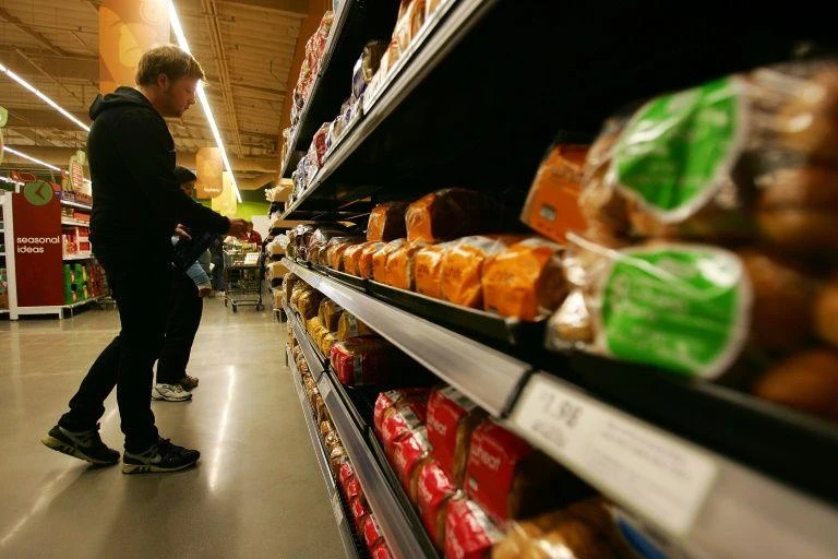 Dire weather forecasts for Ireland prompted a run on staples like bread, milk and vegetables, as shoppers stocked up on supplies to last several days. (AFP)