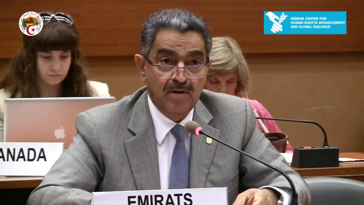 File Photo of Ambassador Obaid Salem Saeed Al Zaabi, Permanent Representative of the United Arab Emirates (UAE) to the U.N. Geneva. (Reuters)