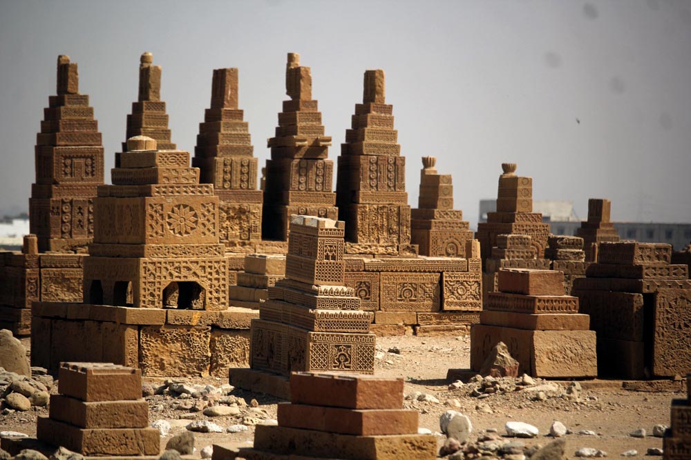 Chaukhandi tombs are situated some 29 kilometers east of Karachi (Photo Arab News/ M.F. Sabir)