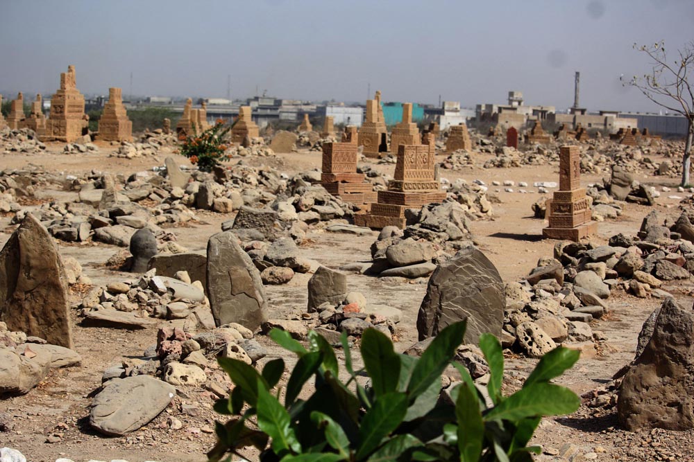Chaukhandi tombs are situated some 29 kilometers east of Karachi (Photo Arab News/ M.F. Sabir)