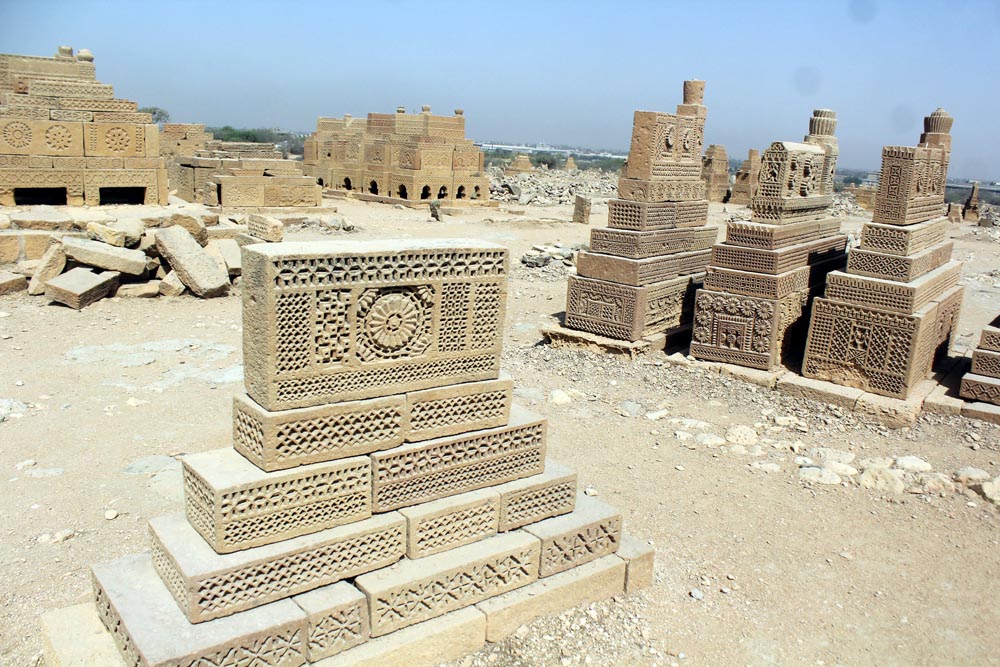 Chaukhandi tombs are situated some 29 kilometers east of Karachi (Photo Arab News/ M.F. Sabir)