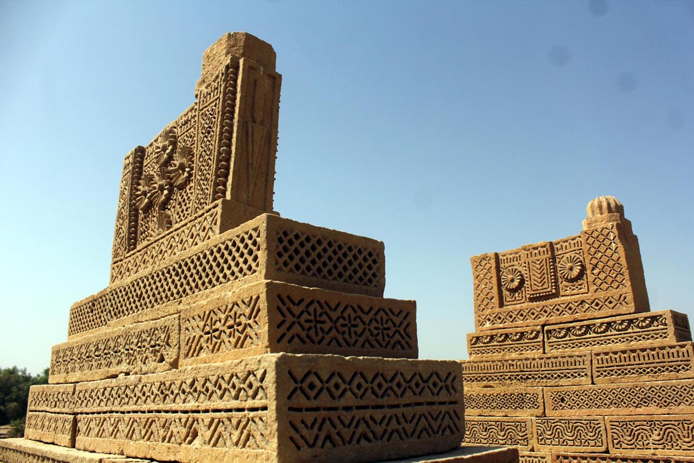 Chaukhandi tombs are situated some 29 kilometers east of Karachi (Photo Arab News/ M.F. Sabir)