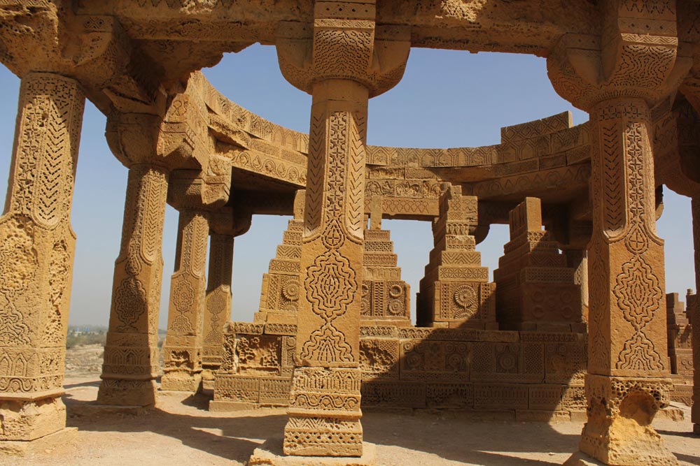 Chaukhandi tombs are situated some 29 kilometers east of Karachi (Photo Arab News/ M.F. Sabir)