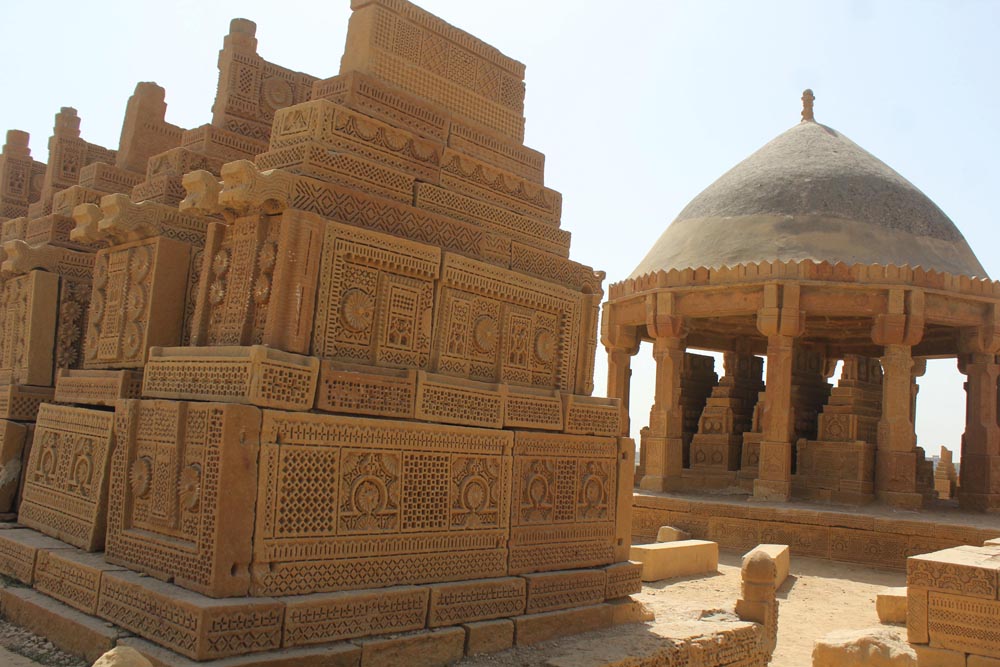 Chaukhandi tombs are situated some 29 kilometers east of Karachi (Photo Arab News/ M.F. Sabir)