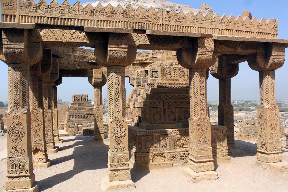 Chaukhandi tombs are situated some 29 kilometers east of Karachi (Photo Arab News/ M.F. Sabir)