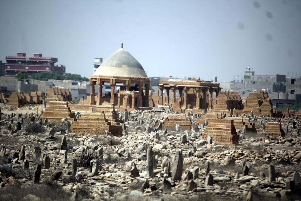 Chaukhandi tombs are situated some 29 kilometers east of Karachi (Photo Arab News/ M.F. Sabir)