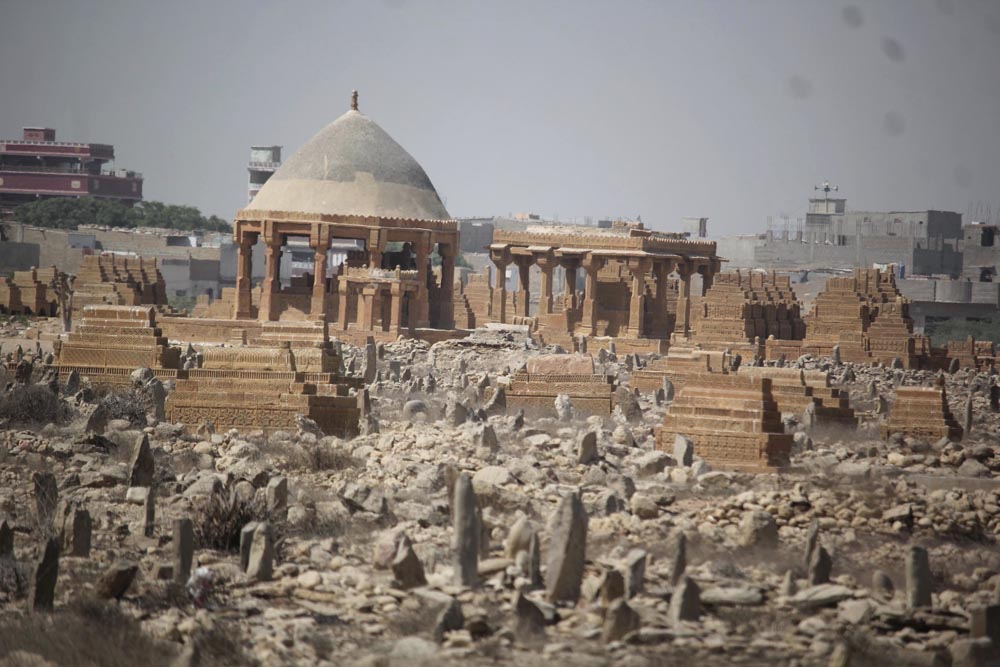 Chaukhandi tombs are situated some 29 kilometers east of Karachi (Photo Arab News/ M.F. Sabir)