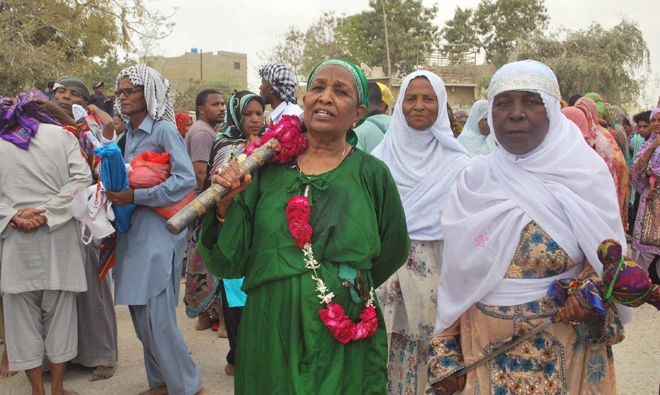 Women of Sheedi community at the festival.
