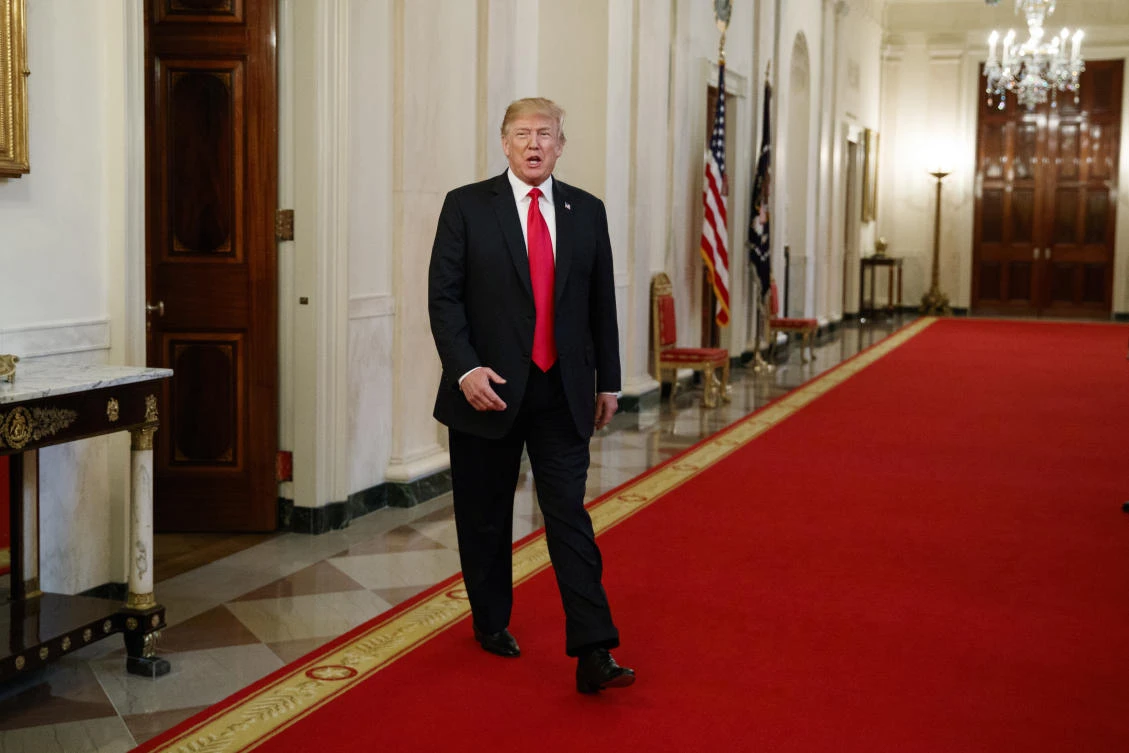 President Donald Trump said he would impose hefty tariffs on imported steel and aluminum. (AP)