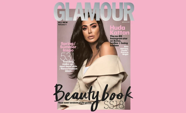 Arab beauty icon Huda Kattan makes cover of Glamour magazine