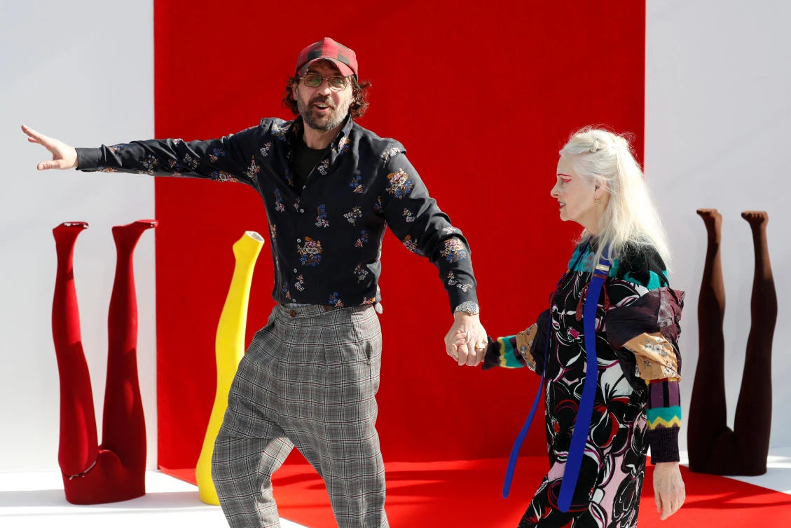 Husband's Paris catwalk love letter to 'Queen of Punk' Westwood