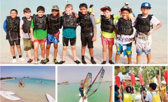 BISJ primary students during their outdoor educational activities at Silver Sands Beach Resort. (Photo courtesy: Social media)