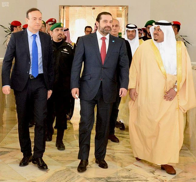 Lebanon's PM Hariri leaves Riyadh. (SPA)