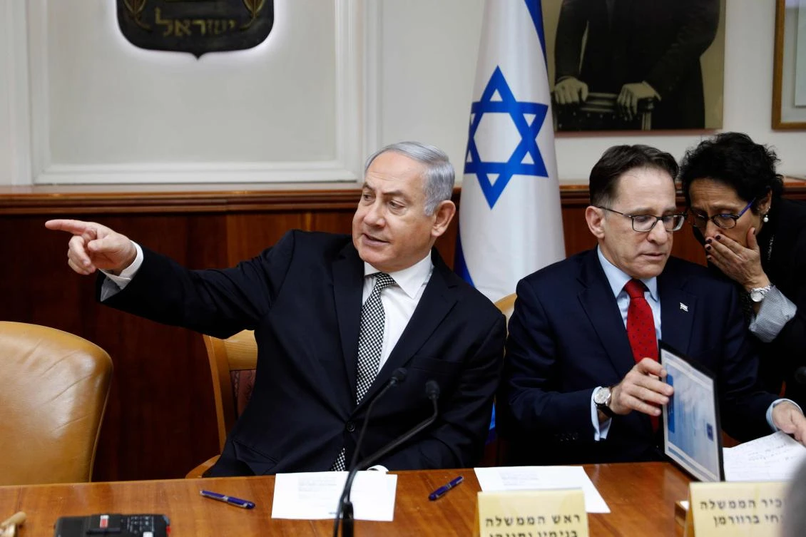 Israeli Prime Minister Benjamin Netanyahu was questioned by police in a third case of alleged graft on Friday. (File photo/AFP)