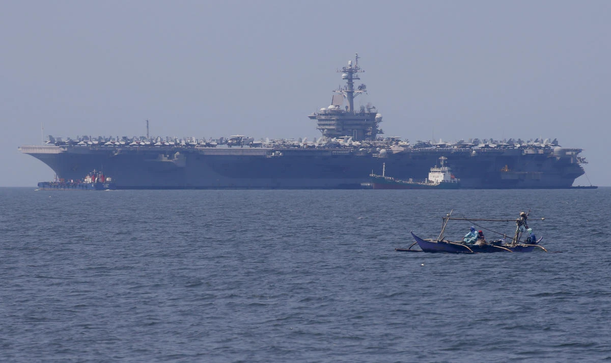 The USS Carl Vinson’s visit, accompanied by a cruiser and a destroyer, brings more than 6,000 crew, the largest such US military presence in Vietnam since it was unified under Communist leadership after the war ended in 1975. (AP)