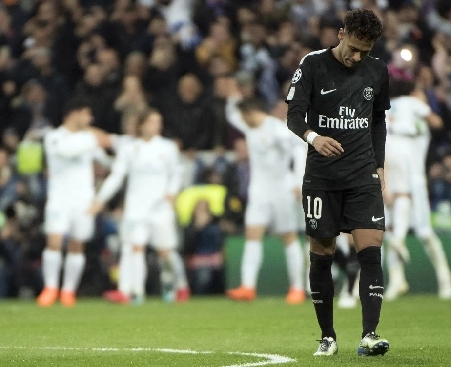 Neymar's performance in the Bernabeu in the first-leg was "extraordinarily self-indulgent" as his PSG side went down 3-1. (AFP)