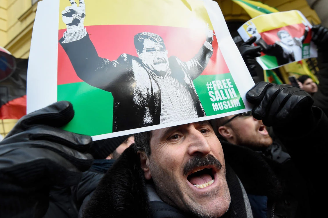 Saleh Muslim is hugely popular among the Kurds in the region. (AFP)