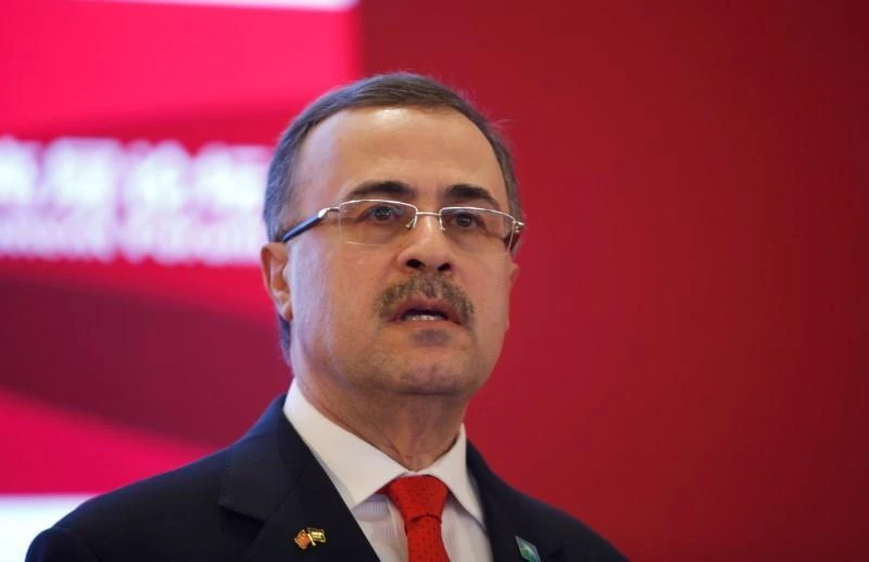 Saudi Aramco's CEO Amin Nasser told a gathering of energy industry peers in Houston: ‘The IPO is progressing well. We became a joint stock company at the beginning of this year, so it is all progressing.’ (Reuters)