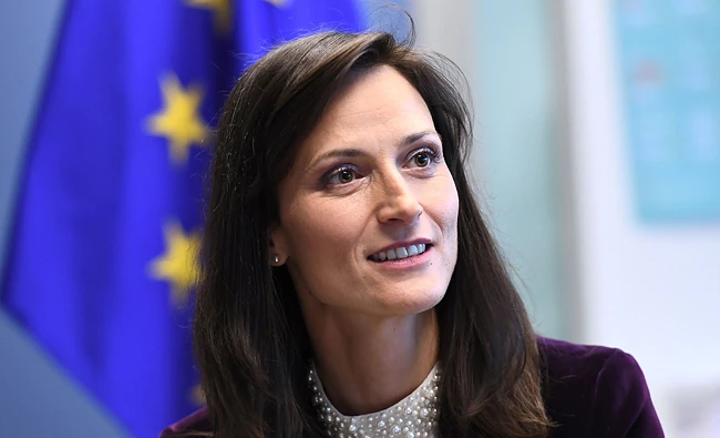 Today we are seeing the perverse effects of the term ‘fake news,’ said European Commissionner for Digital Economy and Society Mariya Gabriel. (AFP)