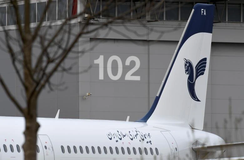 An IranAir Airbus A321 with the description ''The Airline of the Islamic Republic of Iran. (Reuters)