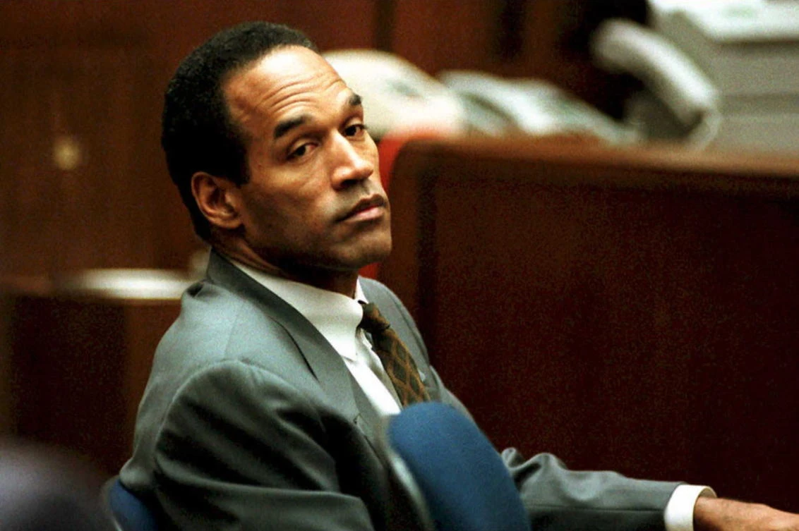 In this file photo taken on December 07, 1994, O. J. Simpson sits in Superior Court in Los Angeles during his double murder trial in Los Angeles, California. (AFP)
