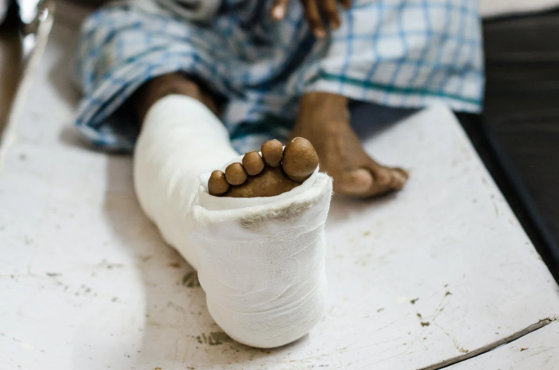 The doctor was suspended after it was found that he was using a severed leg as a pillow (Shutterstock)