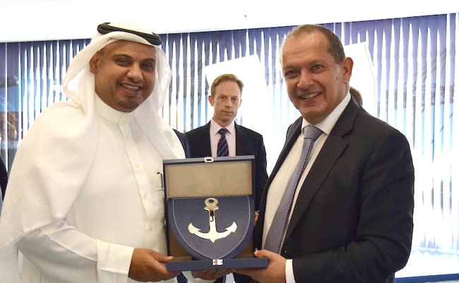 UK Ambassador Simon Collis was received by Rayan Qutub, CEO of King Abdullah Port.