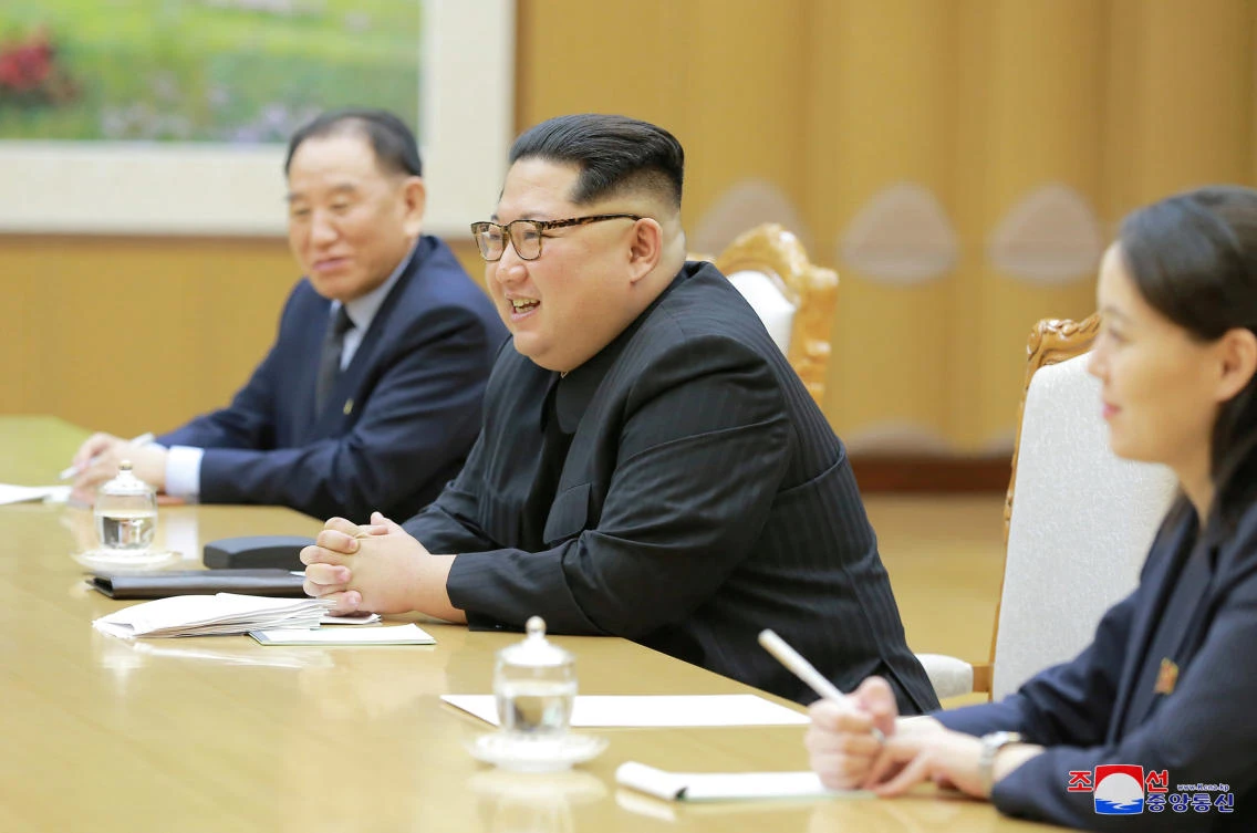 US President Donald Trump agreed to meet with North Korean leader Kim Jong Un by the end of May and the two Koreas will hold a summit by end-April. (KCNA via Reuters)