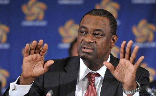 Former FIFA vice president Jeffrey Webb at the CONCACAF presidential election on May 23, 2012. (AP file photo)