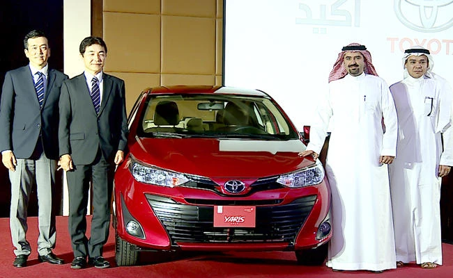 The launch event was held at the Park Hyatt Jeddah, with Takatomo Suzuki, chief engineer of the new Yaris, and a number of senior officials in attendance.