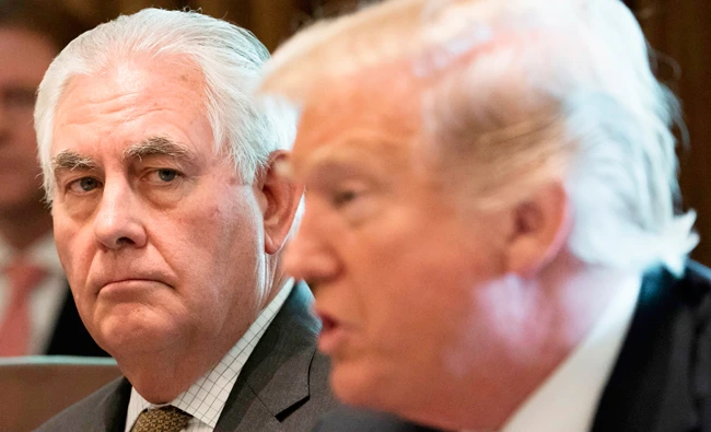 The dismissal of Tillerson came after a series of public rifts between the president and his top diplomat over hot-button issues such as North Korea and Russia. (AFP/file photo)
