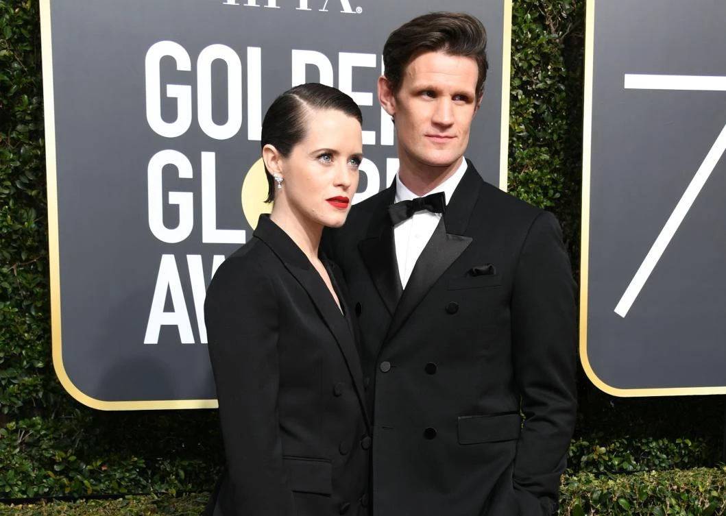 Claire Foy and Matt Smith. (AFP)