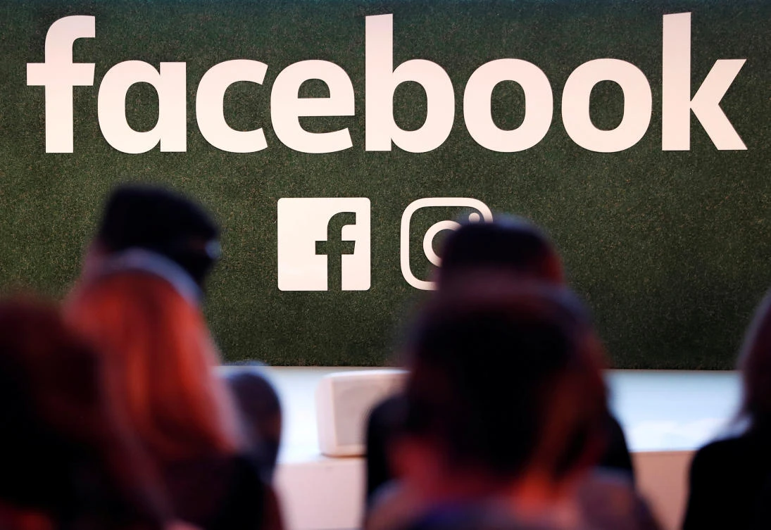 File photo showing a facebook at a conference in Brussels, Belgium Jan 23, 2018. (Reuters)