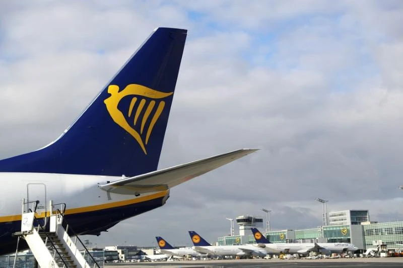Lufthansa is currently doing more flying as a result of the demise of local rival Air Berlin, while Ryanair has started flying from Frankfurt as part of a bid to operate from more major airports and expand in Germany. (Reuters)