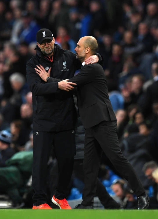 The tactical battle between Pep Guardiola and Jurgen Klopp will be fascinating. (AFP)